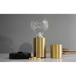 Aura Mid-Century Modern Brass Table Light