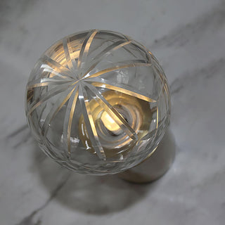 Aura Mid-Century Modern Brass Table Light