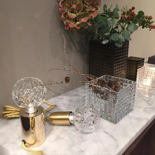 Aura Mid-Century Modern Brass Table Light