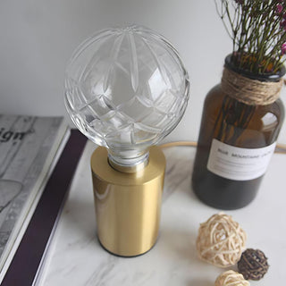 Aura Mid-Century Modern Brass Table Light