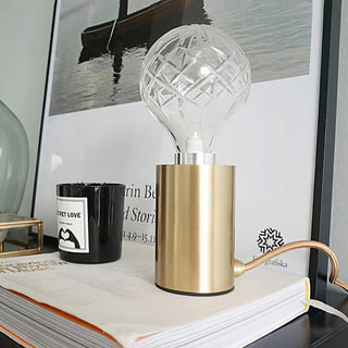 Aura Mid-Century Modern Brass Table Light