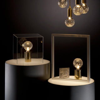 Aura Mid-Century Modern Brass Table Light
