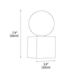 Cube Minimalist Travertine Wall Light
