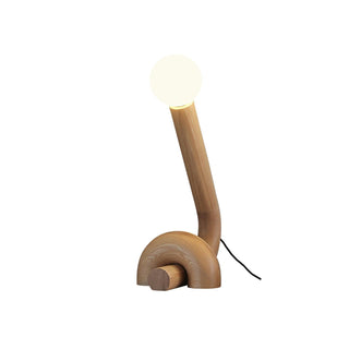 Sway Abstract Wood Table Lamp