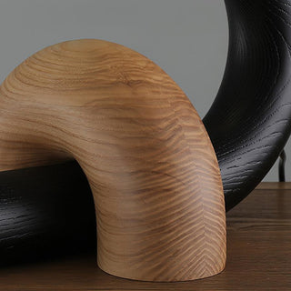 Sway Abstract Wood Table Lamp