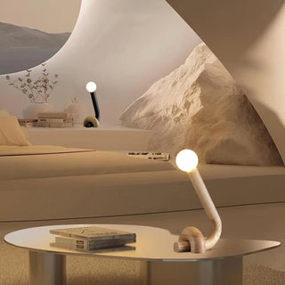 Sway Abstract Wood Table Lamp