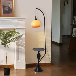 Caspian Modern Metal Arc Floor Lamp