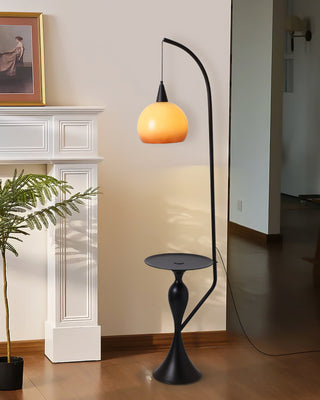 Caspian Modern Metal Arc Floor Lamp