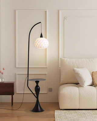 Caspian Modern Metal Arc Floor Lamp