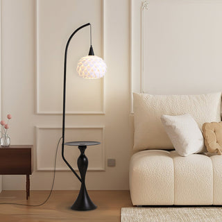 Caspian Modern Metal Arc Floor Lamp