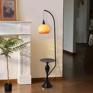 Caspian Modern Metal Arc Floor Lamp