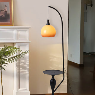 Caspian Modern Metal Arc Floor Lamp