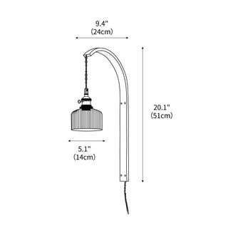 Maren Mid-Century Modern Ceramic Wall Light