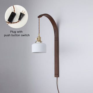Maren Mid-Century Modern Ceramic Wall Light