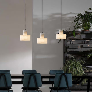Cyls Minimalist Alabaster Pendant Light
