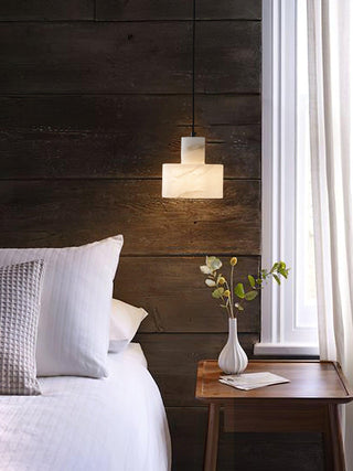 Cyls Minimalist Alabaster Pendant Light
