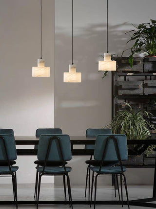 Cyls Minimalist Alabaster Pendant Light