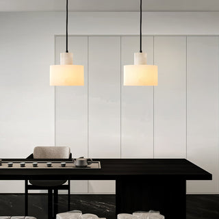 Cyls Minimalist Alabaster Pendant Light