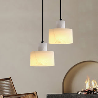 Cyls Minimalist Alabaster Pendant Light