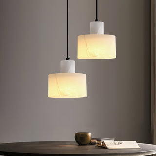 Cyls Minimalist Alabaster Pendant Light