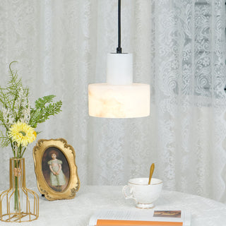 Cyls Minimalist Alabaster Pendant Light