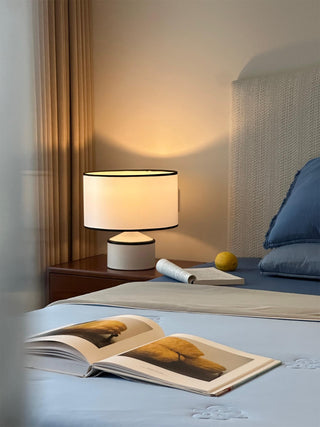 Cyls Modern Ceramic Fabric Table Lamp