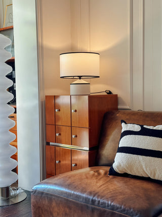 Cyls Modern Ceramic Fabric Table Lamp