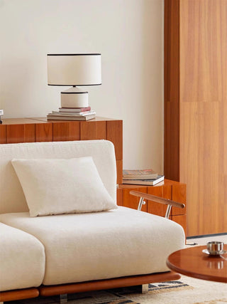 Cyls Modern Ceramic Fabric Table Lamp