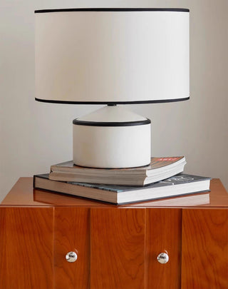 Cyls Modern Ceramic Fabric Table Lamp