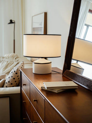 Cyls Modern Ceramic Fabric Table Lamp