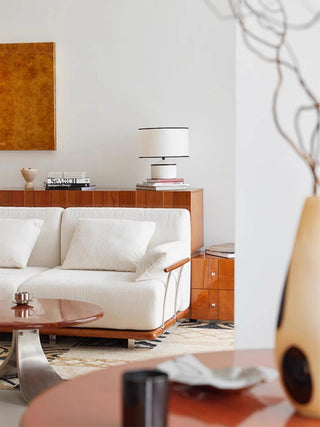 Cyls Modern Ceramic Fabric Table Lamp
