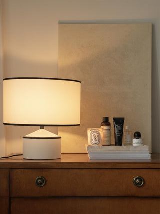 Cyls Modern Ceramic Fabric Table Lamp