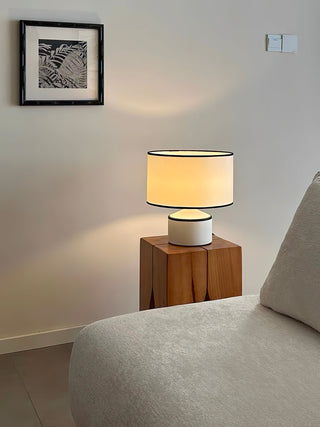 Cyls Modern Ceramic Fabric Table Lamp