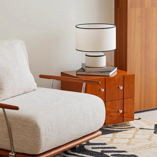 Cyls Modern Ceramic Fabric Table Lamp