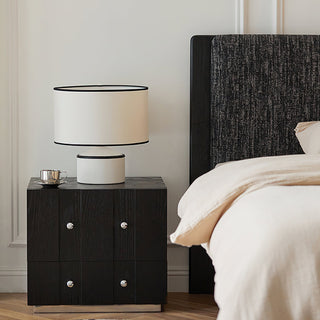 Cyls Modern Ceramic Fabric Table Lamp