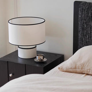 Cyls Modern Ceramic Fabric Table Lamp