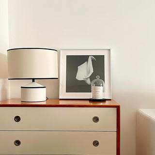 Cyls Modern Ceramic Fabric Table Lamp