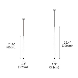 Slender Cone Minimalist Iron Chandelier