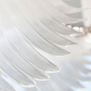 Bird Feather Dynamic Glass Wings Chandelier