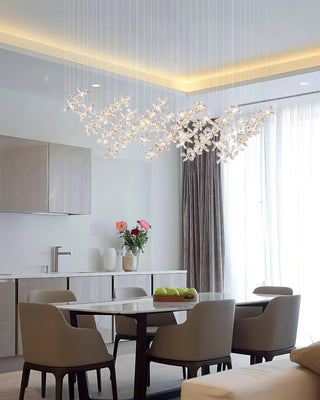 Floating Butterfly Airy Crystal Chandelier