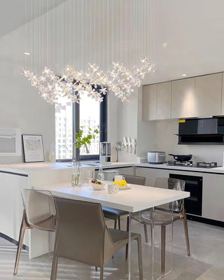 Floating Butterfly Airy Crystal Chandelier