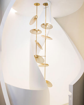 Leaf Sculptural Iron Chandelier