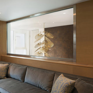 Leaf Sculptural Iron Chandelier