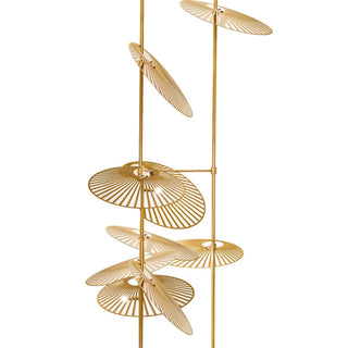 Leaf Sculptural Iron Chandelier