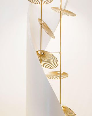 Leaf Sculptural Iron Chandelier