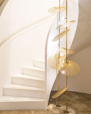 Leaf Sculptural Iron Chandelier