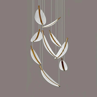 Leaf Airy Acrylic LED Chandelier