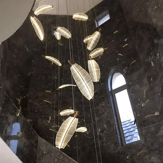 Leaf Airy Acrylic LED Chandelier