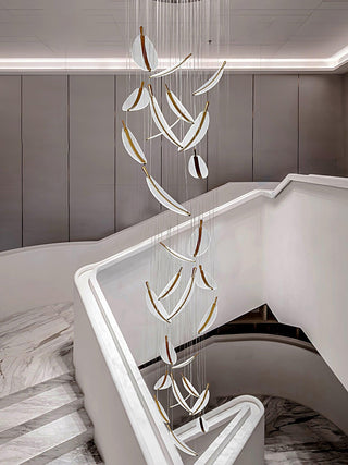 Leaf Airy Acrylic LED Chandelier
