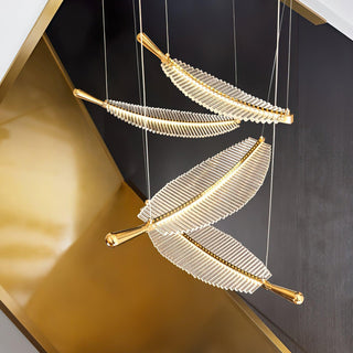 Leaf Airy Acrylic LED Chandelier